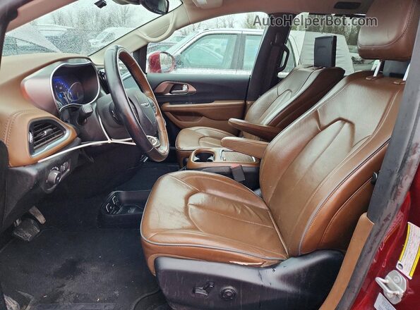 2C4RC1GG9HR627787 2017 CHRYSLER PACIFICA Burgundy Widok wnętrza z przodu