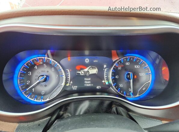 2C4RC1GG9HR627787 2017 CHRYSLER PACIFICA Burgundy Widok zestawu wskaźników