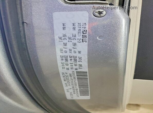 2C4RC1GGXLR144219 2020 CHRYSLER PACIFICA Серебряный Вид наклейки с VIN-кодом