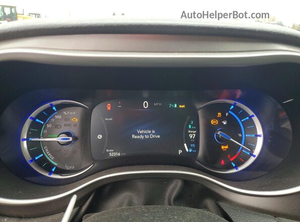 2C4RC1R73MR544184 2021 CHRYSLER PACIFICA Black ხელსაწყოთა პანელის ხედი