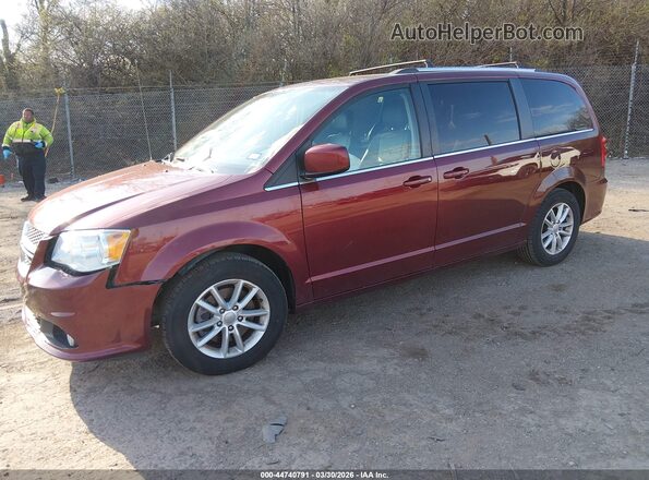 2C4RDGCG8LR154009 2020 DODGE GRAND CARAVAN Maroon Vista tres cuartos delantera izquierda