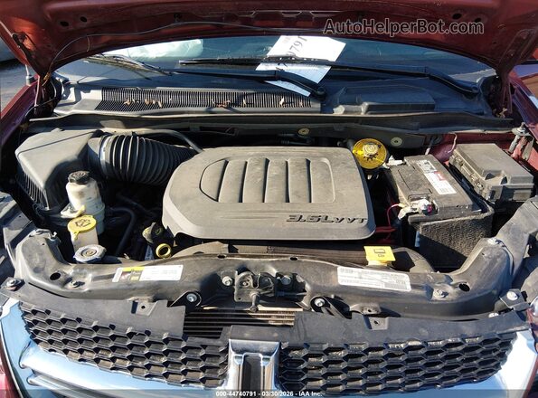 2C4RDGCG8LR154009 2020 DODGE GRAND CARAVAN Maroon Vista trasera