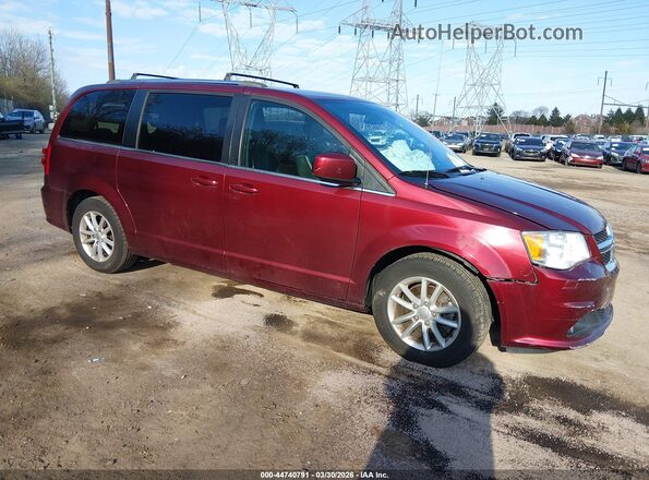 2C4RDGCG8LR154009 2020 DODGE GRAND CARAVAN Maroon Delantero derecho