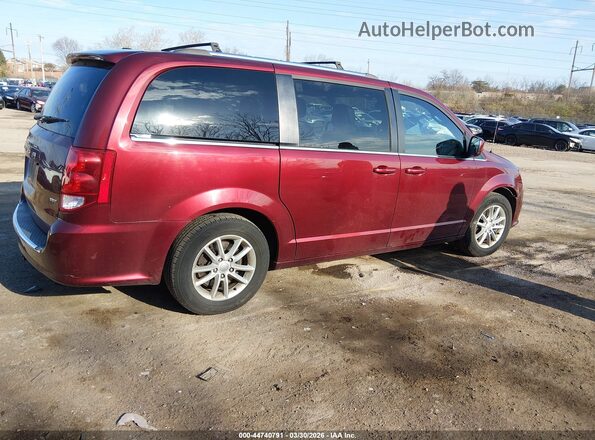 2C4RDGCG8LR154009 2020 DODGE GRAND CARAVAN Maroon Trasero derecho