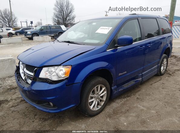 2C7WDGCG4KR698172 2019 DODGE GRAND CARAVAN Blue Przód lewy