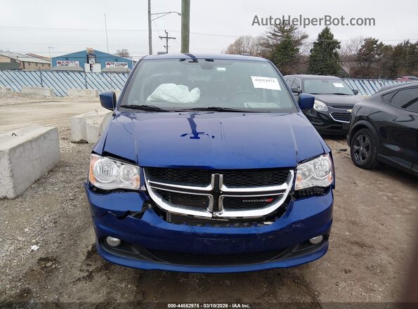 2C7WDGCG4KR698172 2019 DODGE GRAND CARAVAN Blue Widok zestawu wskaźników