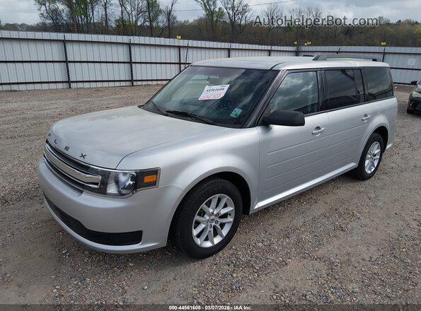 2FMGK5B84KBA13176 2019 FORD FLEX Silver Առջևի ձախ երեք քառորդ տեսարան