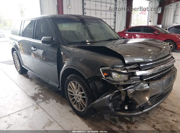 2FMGK5C80KBA21175 2019 FORD FLEX Gray Przód prawy