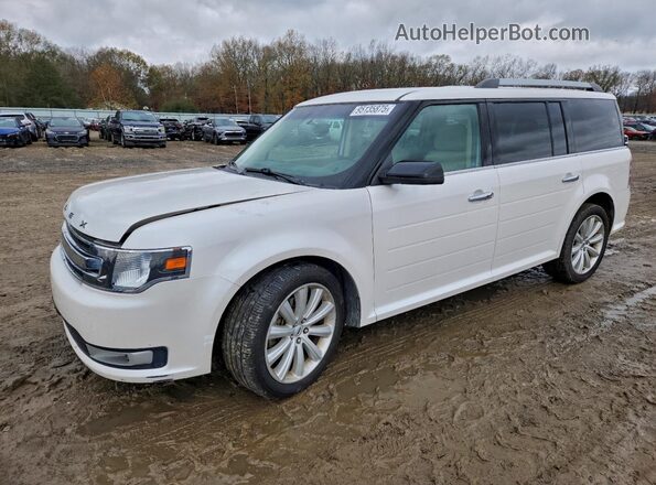 2FMGK5C83JBA11447 2018 FORD FLEX Белый Передняя левая четверть
