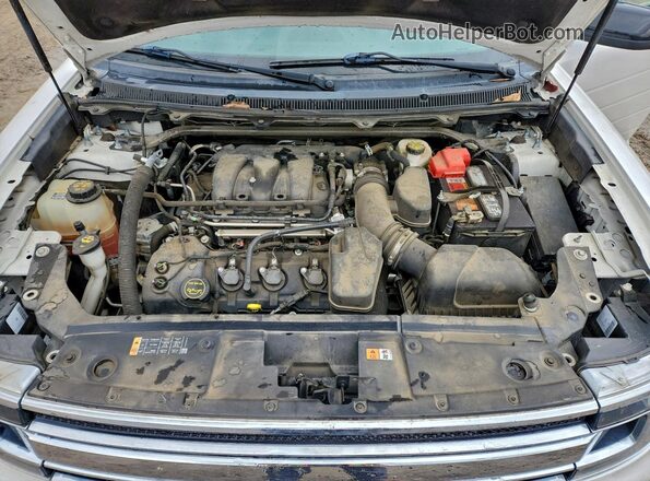 2FMGK5C83JBA11447 2018 FORD FLEX Белый Вид подкапотного пространства