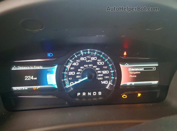 2FMGK5C83KBA02121 2019 FORD FLEX Black Սարքավորումների վահանակի տեսք