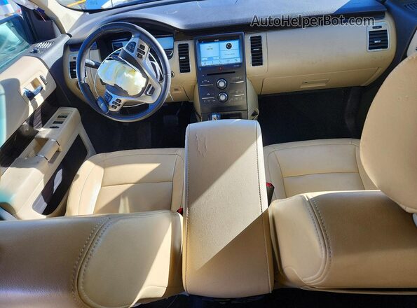 2FMGK5C85GBA18294 2016 FORD FLEX Белый Вид панели приборов