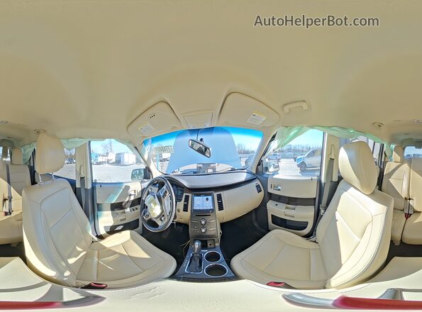 2FMGK5C85GBA18294 2016 FORD FLEX Белый Панорамный вид салона 360°