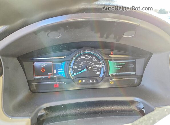 2FMGK5C85GBA18294 2016 FORD FLEX Белый Вид щитка приборов