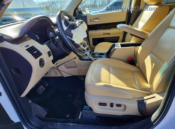 2FMGK5C85GBA18294 2016 FORD FLEX Белый Вид салона спереди