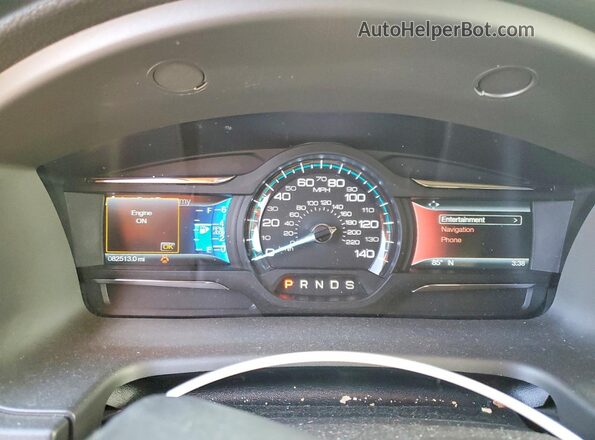 2FMGK5C86KBA39115 2019 FORD FLEX Gray Սարքավորումների վահանակի տեսք