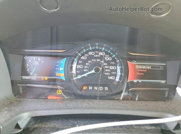 2FMGK5C8XKBA00379 2019 FORD FLEX Gray Vista del cuadro de instrumentos