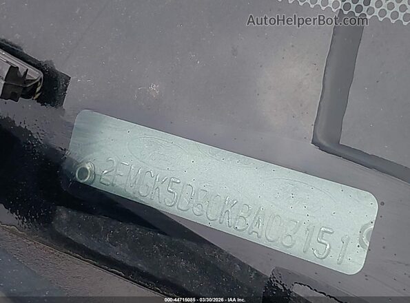 2FMGK5D80KBA08151 2019 FORD FLEX Gray 