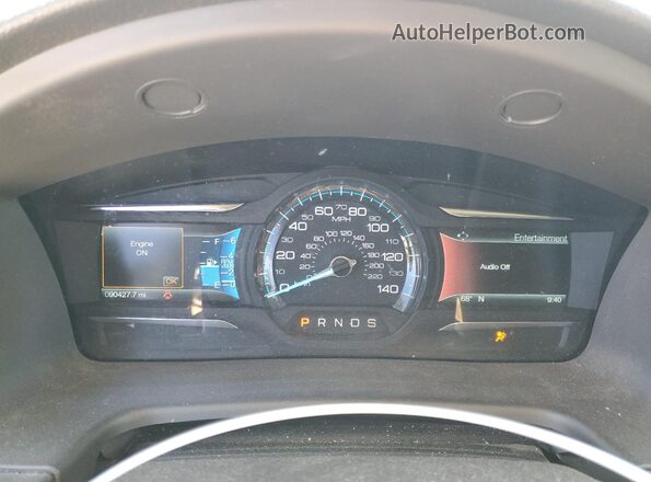 2FMGK5D83KBA03820 2019 FORD FLEX Silver Widok zestawu wskaźników