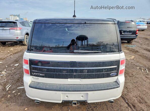 2FMGK5D85JBA14770 2018 FORD FLEX Белый Вид сзади
