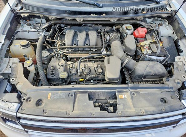 2FMGK5D85JBA14770 2018 FORD FLEX Белый Вид задней части салона
