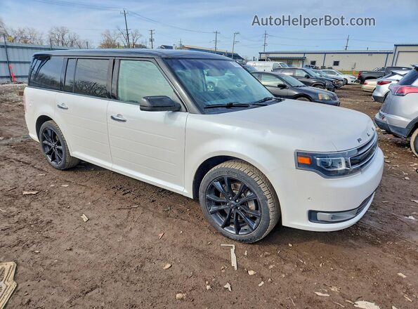 2FMGK5D85JBA14770 2018 FORD FLEX Белый Передняя правая четверть