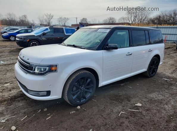 2FMGK5D85JBA14770 2018 FORD FLEX Белый Передняя левая четверть