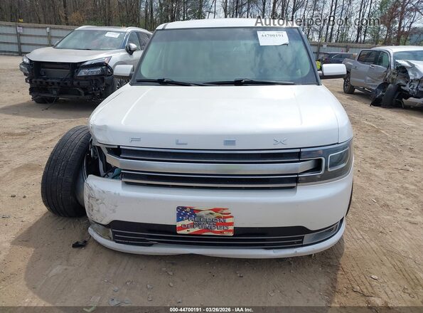 2FMGK5D86JBA05544 2018 FORD FLEX Белый Вид щитка приборов