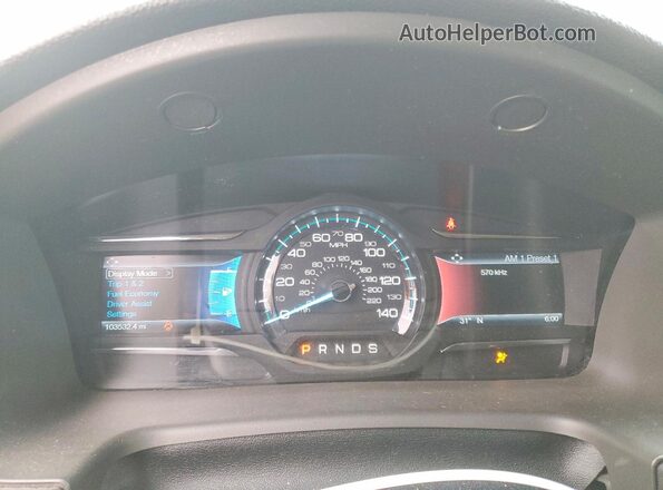 2FMGK5D87KBA14545 2019 FORD FLEX Черный Вид щитка приборов