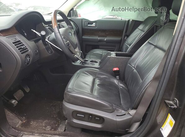 2FMGK5D87KBA14545 2019 FORD FLEX Черный Вид салона спереди