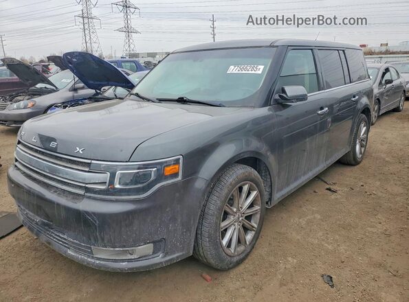 2FMGK5D87KBA14545 2019 FORD FLEX Черный Передняя левая четверть