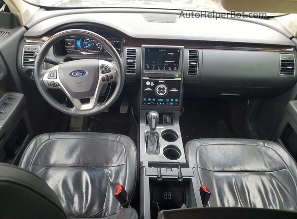 2FMGK5D87KBA14545 2019 FORD FLEX Черный Вид панели приборов