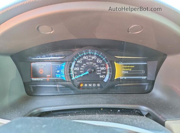 2FMGK5D8XGBA11341 2016 FORD FLEX Серебряный Вид щитка приборов