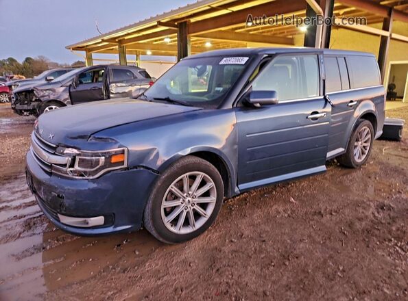 2FMGK5D8XKBA35891 2019 FORD FLEX Blue Передня ліва чверть