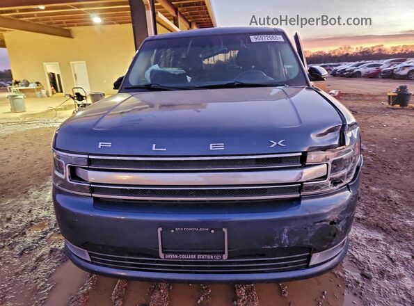 2FMGK5D8XKBA35891 2019 FORD FLEX Blue Вид спереду