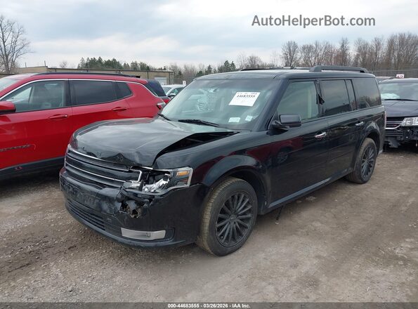 2FMHK6C80HBA05965 2017 FORD FLEX Черный Передняя левая четверть