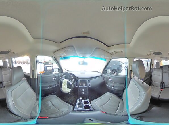 2FMHK6C81KBA28971 2019 FORD FLEX Burgundy სალონის 360-გრადუსიანი ხედი