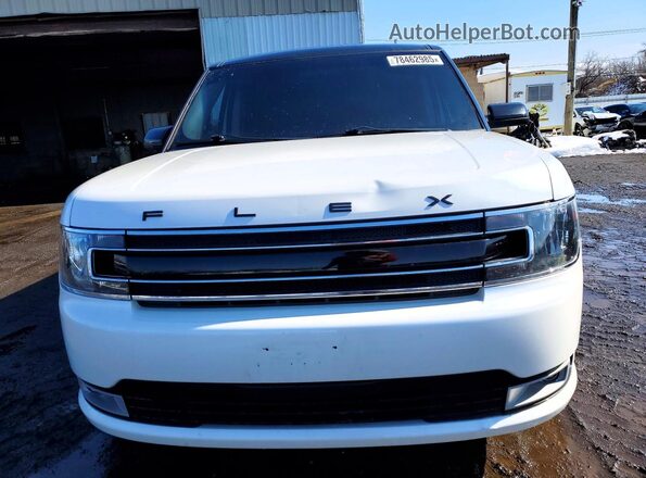 2FMHK6C82KBA22063 2019 FORD FLEX White Widok z przodu