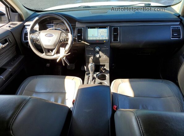 2FMHK6C82KBA22063 2019 FORD FLEX White Widok deski rozdzielczej