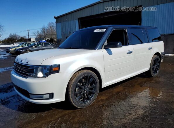 2FMHK6C82KBA22063 2019 FORD FLEX White Przód lewy
