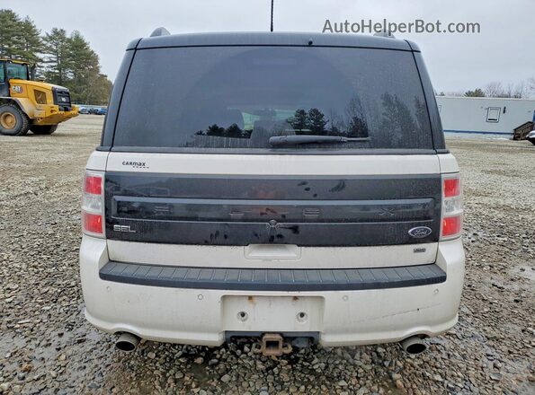 2FMHK6C84HBA01899 2017 FORD FLEX Белый Вид сзади