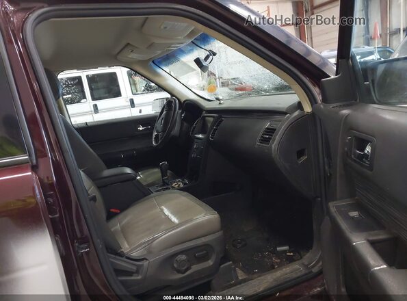 2FMHK6C85KBA24969 2019 FORD FLEX Burgundy Widok wnętrza z przodu
