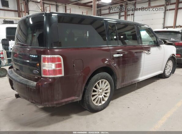 2FMHK6C85KBA24969 2019 FORD FLEX Burgundy Tył prawy