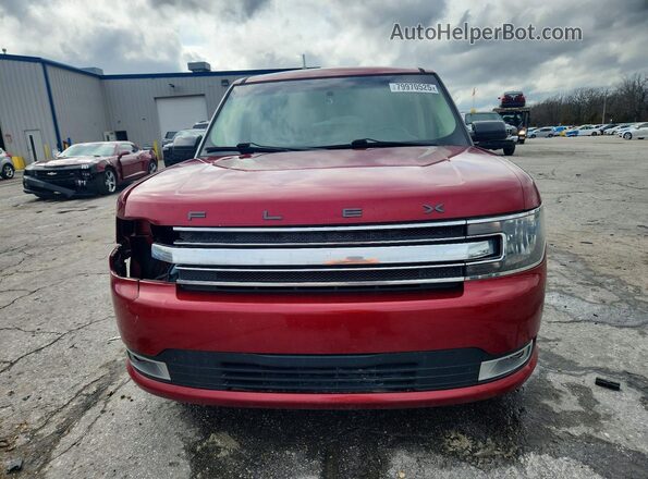 2FMHK6C87GBA12457 2016 FORD FLEX Красный Вид спереди