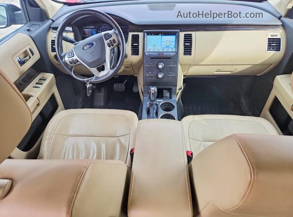 2FMHK6C87GBA12457 2016 FORD FLEX Красный Вид панели приборов