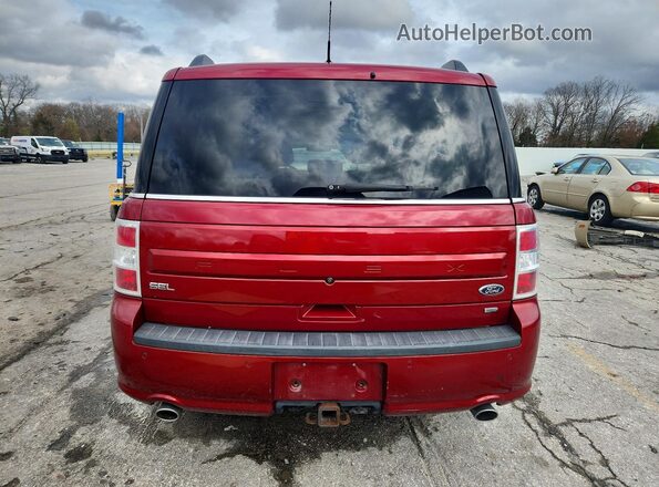2FMHK6C87GBA12457 2016 FORD FLEX Красный Вид сзади