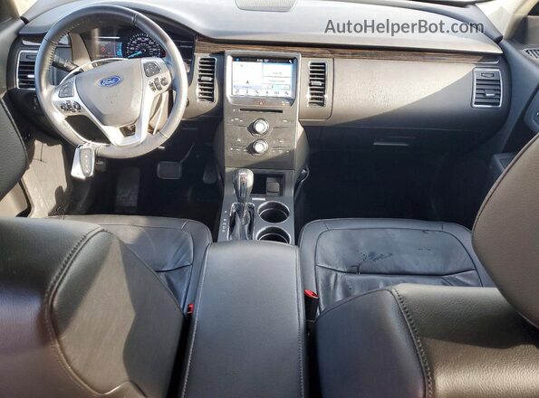 2FMHK6C8XKBA01056 2019 FORD FLEX Белый Вид панели приборов