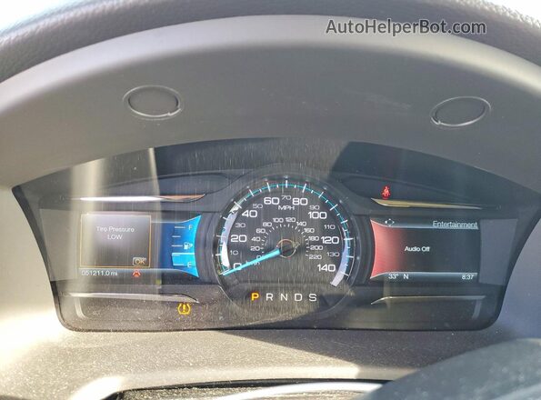 2FMHK6C8XKBA01056 2019 FORD FLEX Белый Вид щитка приборов