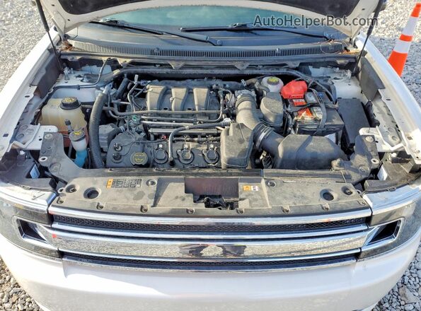 2FMHK6C8XKBA01056 2019 FORD FLEX Белый Вид подкапотного пространства