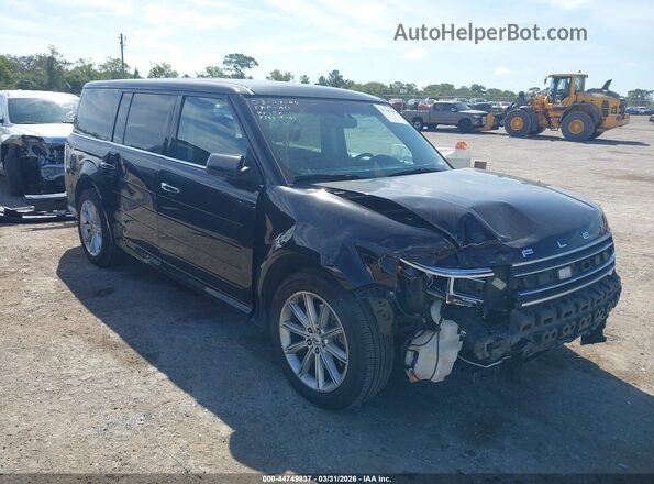 2FMHK6D86KBA06205 2019 FORD FLEX Черный Передняя правая четверть